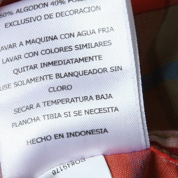 Levis Mens Button Down Plaid Long Sleeve Shirt Size LG - Picture 10 of 10